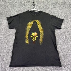 LAIKA Coraline Shirt Mens Medium Black Graphic Tee Horror Movie Art Cartoon